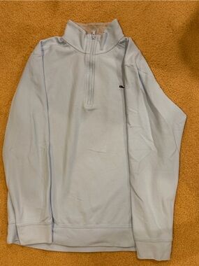 Vineyard Vines Light Blue Men's Quarter-Zip Pullover